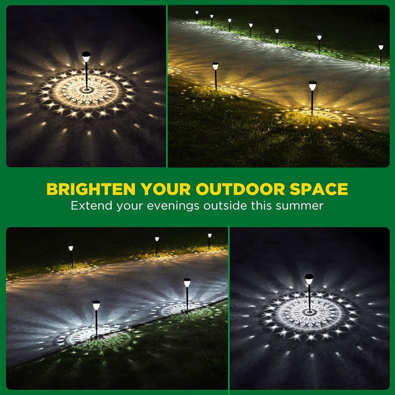 MZ31 LED Solar Garden Lights-Mandala pattern