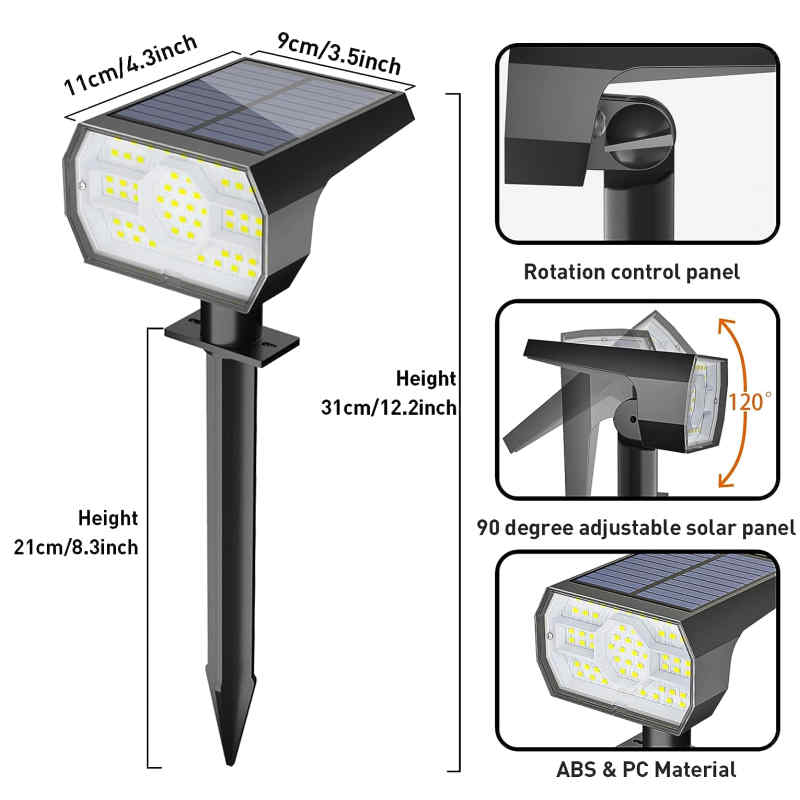 MZ33 LED Solar Lawn Light Outdoor Waterproof