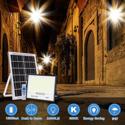 MZ02 Outdoor Solar Light | 332LED lamp beads | 15000 mAh large battery