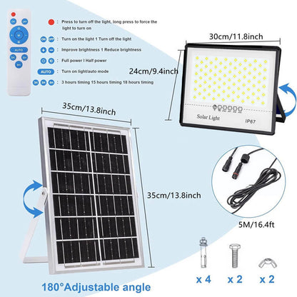 MZ02 Outdoor Solar Light | 332LED lamp beads | 15000 mAh large battery